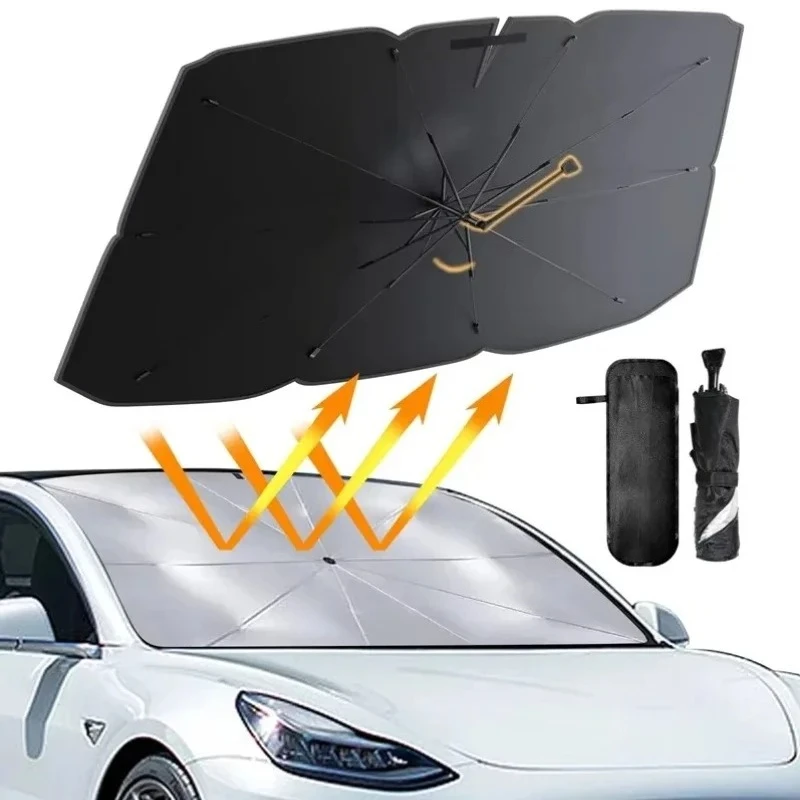 Car Sunshade Windshield Umbrella with 360&deg;Rotation Bendable Handle Front Window Sun shade UV Protection Summer Car Accessories car sunshade windshield sunshade windshield sun shade