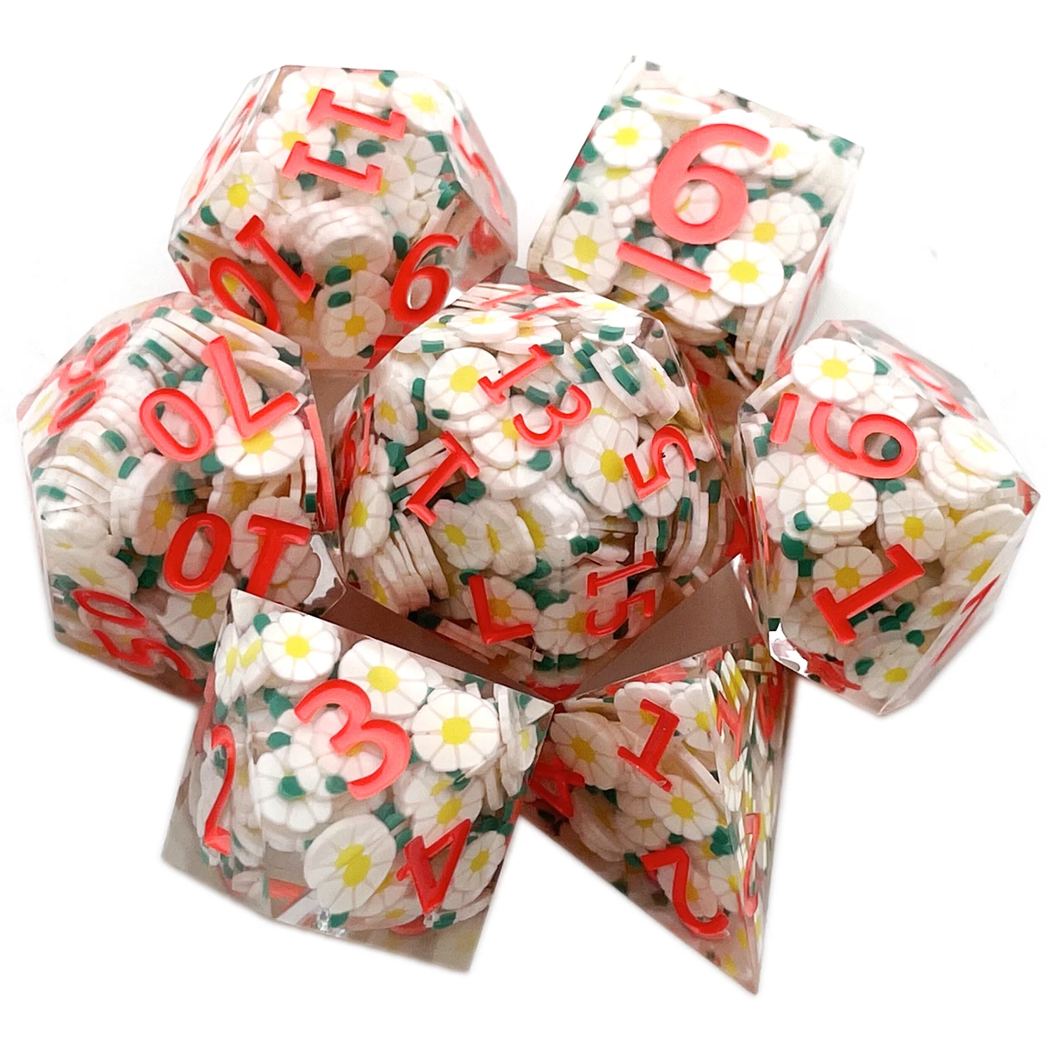 Dice Set Solid Polyhedral Dice for Role Playing Resin Dragon Scale D Rpg Rol Pathfinder Board Game 7PCs