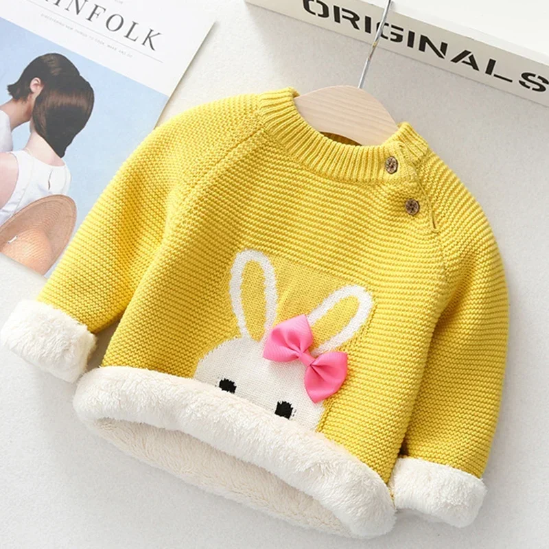 겨울  ??소년 소녀 스웨터 옷 플러스 벨벳 짙어지면서 따뜻한 소녀 소년 어린이 풀오버 니트 어린이 스웨터 니트웨어