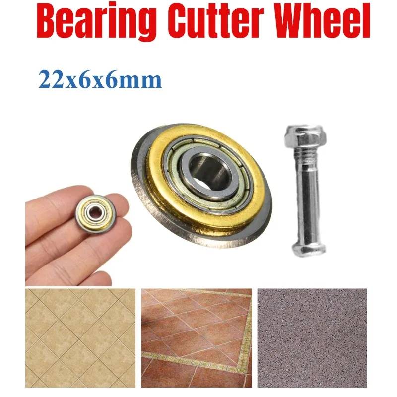 Tile Ceramic Cutter Tungsten Carbide Bearing Cutter Wheel Glass Tile Pushing Glass Brick Rotary Cutting Wheel
