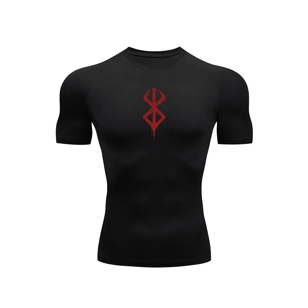 

Anime Berserk Guts Men's Compression Shirt Fitness Sport Running Gym Comfortable Fashion Breathable Athletic Quick Dry Tops Tee
