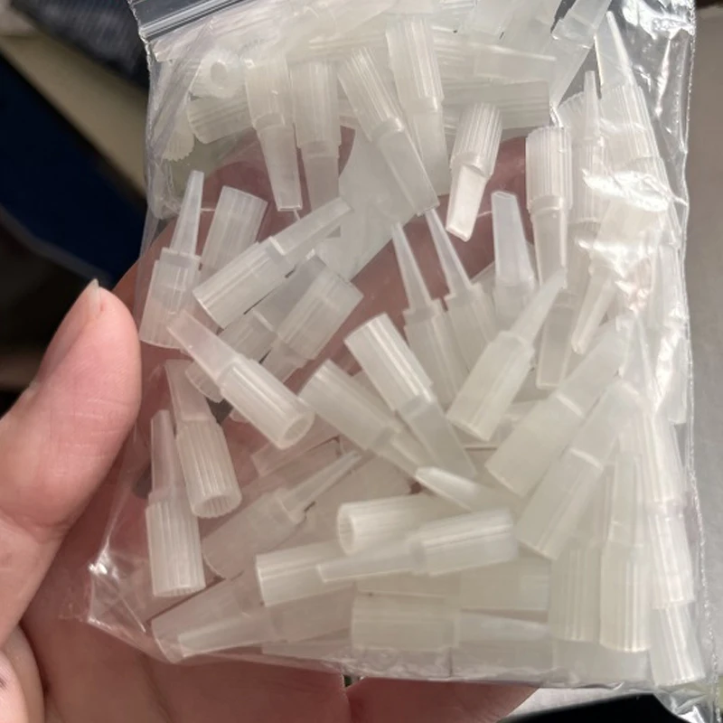100pcs/bag 1RL/3RL/5RL/5F/7F Disposable Permanent Makeup Eyebrow Lip Tattoo Tips Needle Caps for Tattoo Machine