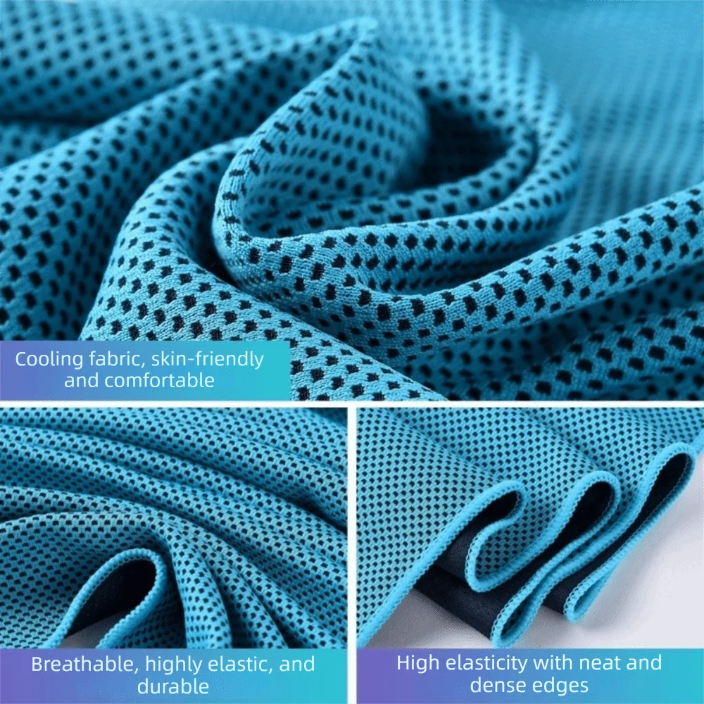 Ultra Soft Breathable Cooling Towel - Lightweight Microfiber for Quick Drying and Sunstroke Prevention in Outdoor Sports