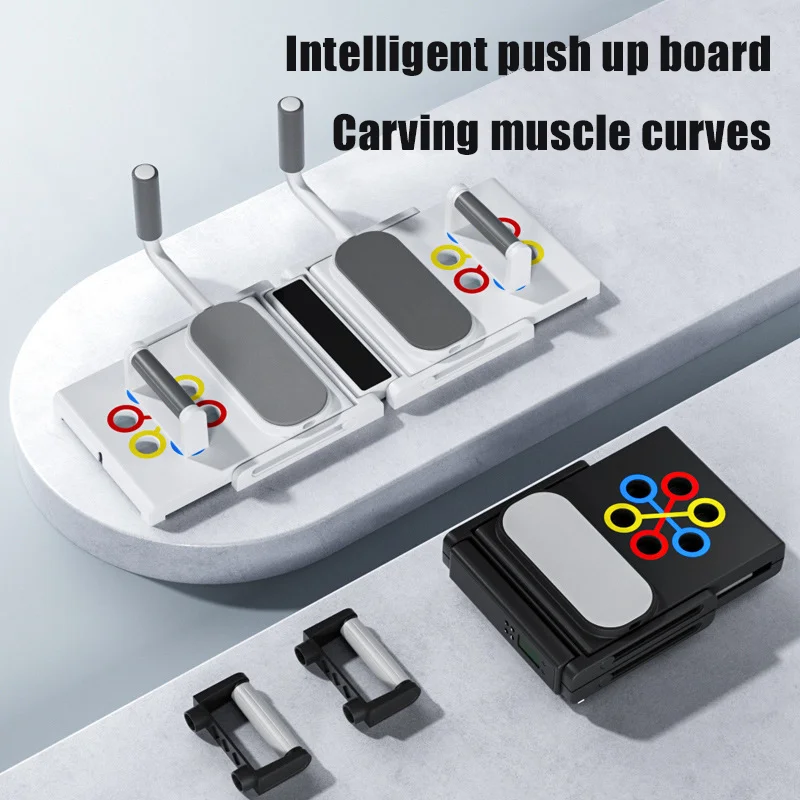 Portable Multifunctional Push-up Board Set Foldable Fitness Equipment Chest Abdomen Arms Back Training