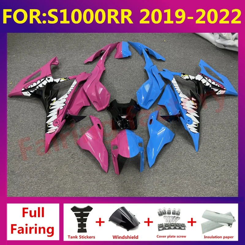 

Motorcycle fairings kits fit For bmw S1000RR S1000 RR s 1000 2019 2020 2021 2022 2023 2024 full fairing kit body set blue pink
