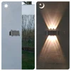6LED Super Bright Solar Lights Up and Down Warm White Waterproof Outdoor for Garden Fence Wall Lamps for Home Decoration 3