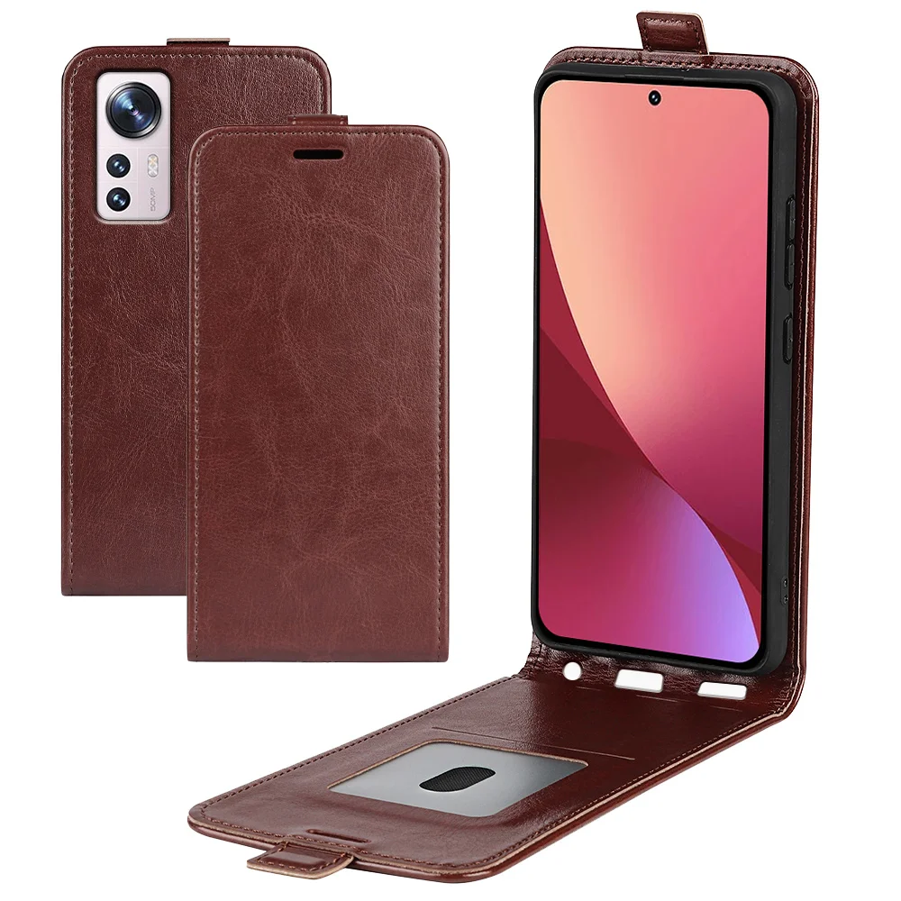 

Вертикальный чехол-книжка для Xiaomi 12T Pro 12X 5G 12S, Ультратонкий чехол, противоударные силиконовые + кожаные чехлы для Xiaomi 12 Lite 2022