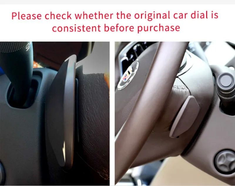 Carbon Fiber Steering Wheel Shift Paddle Extension Shifter For Cadillac XTS XTS5 Paddle Shifters Car Accessories