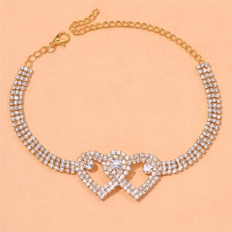Tobillera Circonita IMINI - Ajustable Plata/dorado Para Playa
