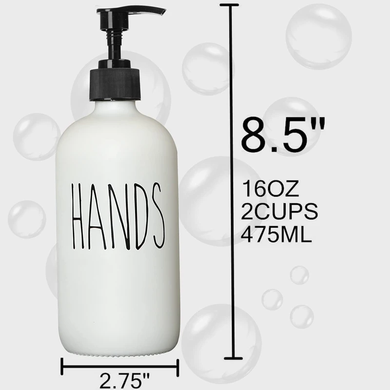 Description Picture 5 of itemSoap Dispenser Set 2 Pack,Contains Dish Soap Dispenser And 16 Oz Glass Soap Dispenser With Pump