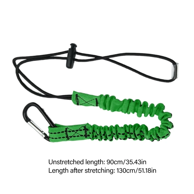 Portable Tool Lanyard Screw Locking Carabiner Thicken Safety Rope Safety Bungee Tether