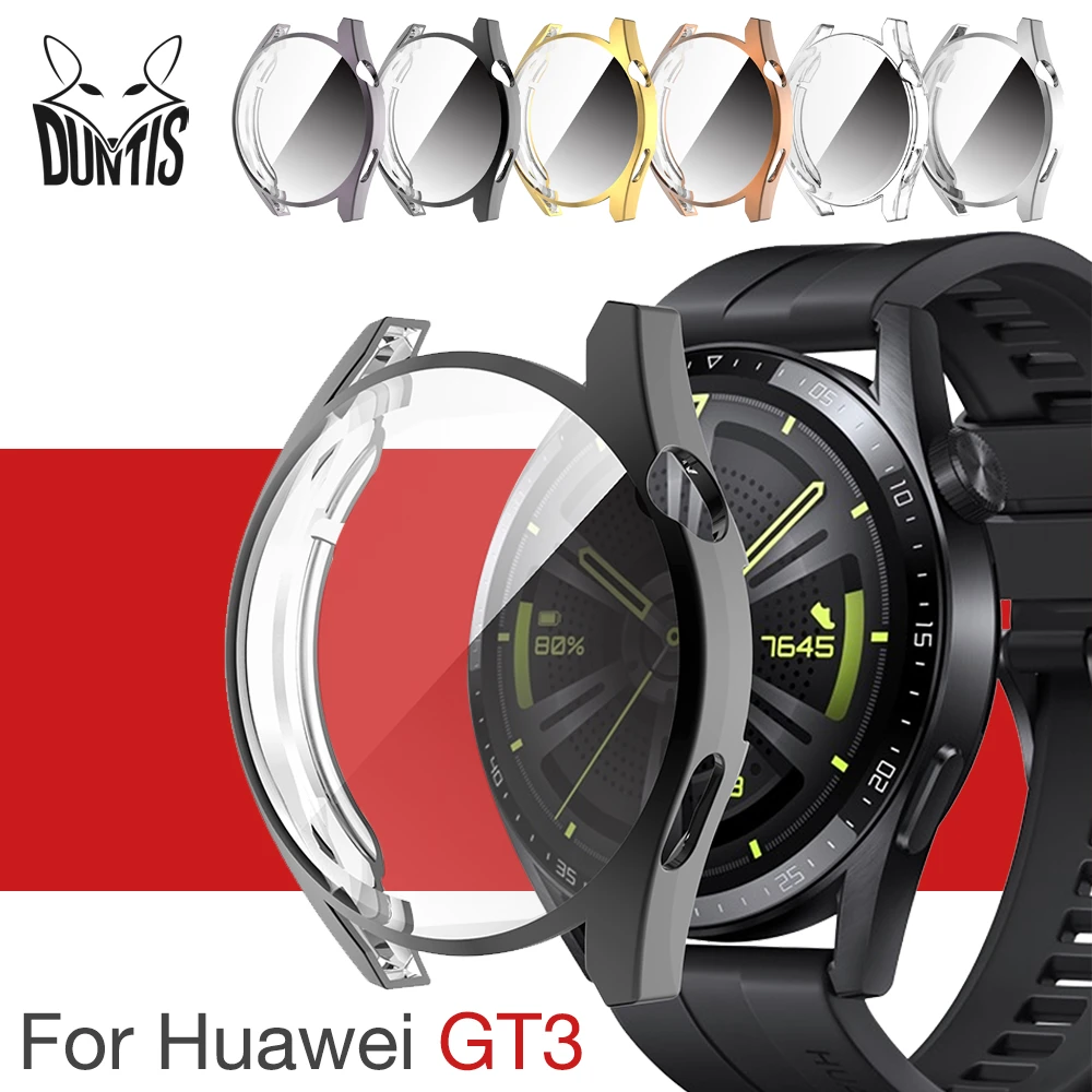 מלא הגנת כיסוי מקרה עבור Huawei חכם שעון GT3 GT 3 GT2 2E פרו 42mm 46mm מסך  מגן מקרה באיכות גבוהה TPU כיסוי| | - AliExpress