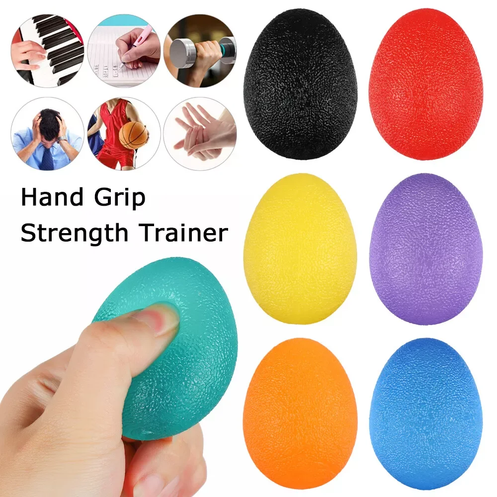 Description Picture 2 of itemportability Silicone Grip Training Stress Ball Wrist Rehab Therapy Hand Grip forearm muscle training Stress Relief Grip  yoga