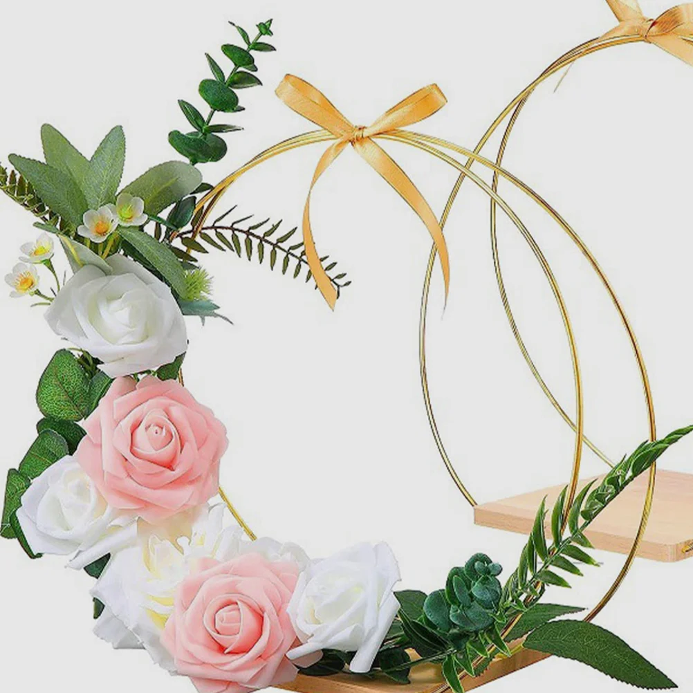 

Garland Decoration DIY Supply Wreaths Floral Metal Hoops for Crafts Centerpiece Ring Making Wedding Ornament