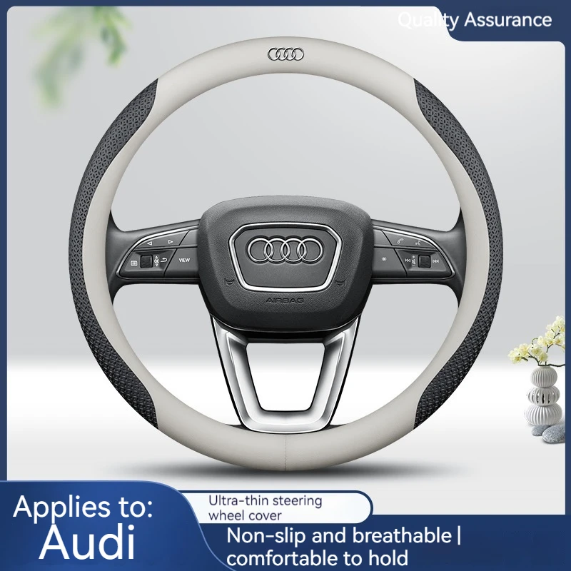 

Comfort Leather Sport Car Steering Wheel Cover Non-slip for Audi A1 8X A2 A3 Q3 Q5 Q2 A4 A5 A6 Avant Auto Accessories