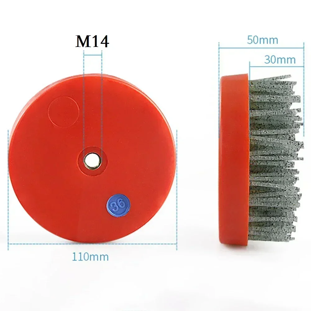 1PC 4Inch Circular Antique Abrasive Brush Stone Granite Polishing Cleaning Drill Rotary Tools Metal Rust Removal Brush