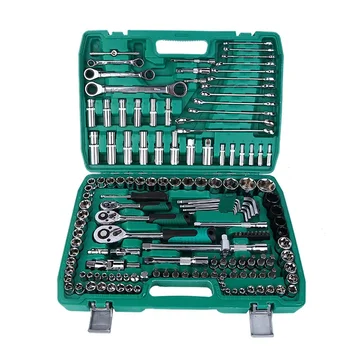 151 pieces auto repair set car hardware tool combination home auto repair hex socket set Chrome vanadium steel socket wrench