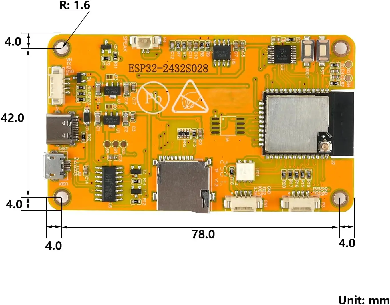 รูปสินค้า โมดูล ESP32 WiFi+BT สำหรับ Arduino