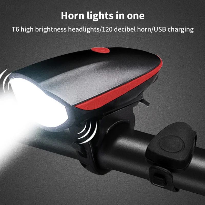 

1 шт. 120 дБ черный/синий велосипед Передняя Подсветка USB светодиодный водонепроницаемый с громким гудком горный велосипед Темная ночь освещение