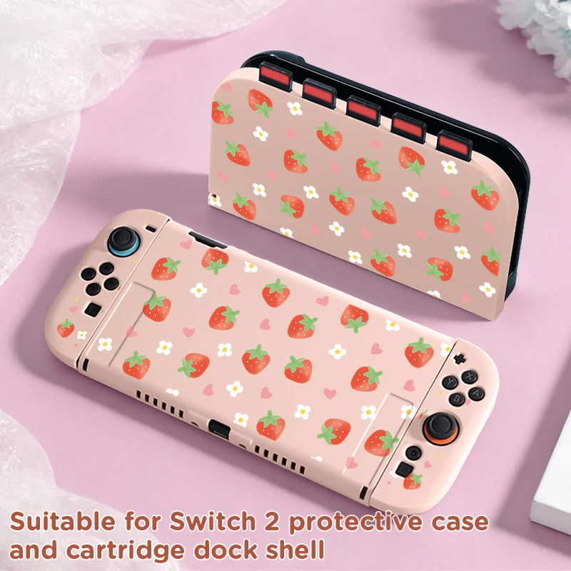 Switch2 Cartridge Dock and Protective Cover Kit - Holds 5 Game Cartridges