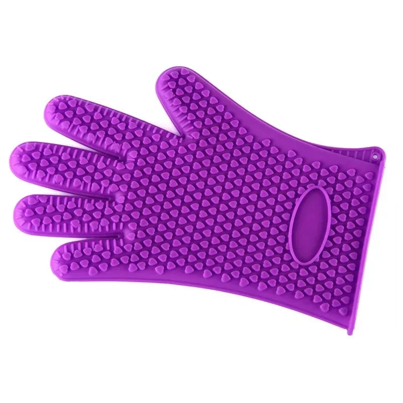Silicone Heat Resistant BBQ and Oven Glove - Fireproof, Anti-Scalding Cooking Mitt