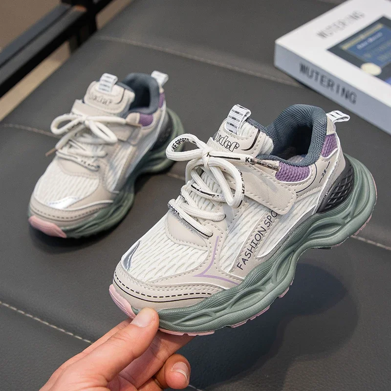 Kids Non Slip Chunky Sneakers for School and Casual Wear