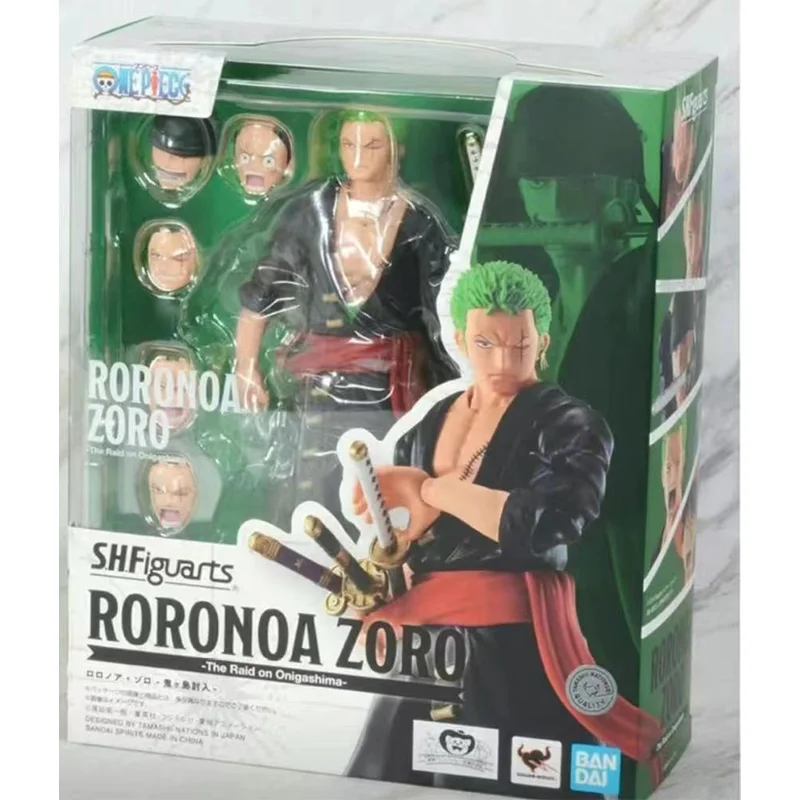 BANDAI-figuras de acción originales de S.H.Figuarts, SHF Roronoa Zoro Raid, modelo de juguetes de colección de Anime en Stock, 100%