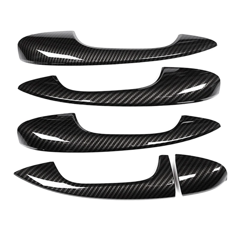 탄소 섬유 LHD 외부 문짝 핸들 커버 트림, 메르세데스 벤츠 E 클래스 W213 GLC X253 C 클래스 W205 부품