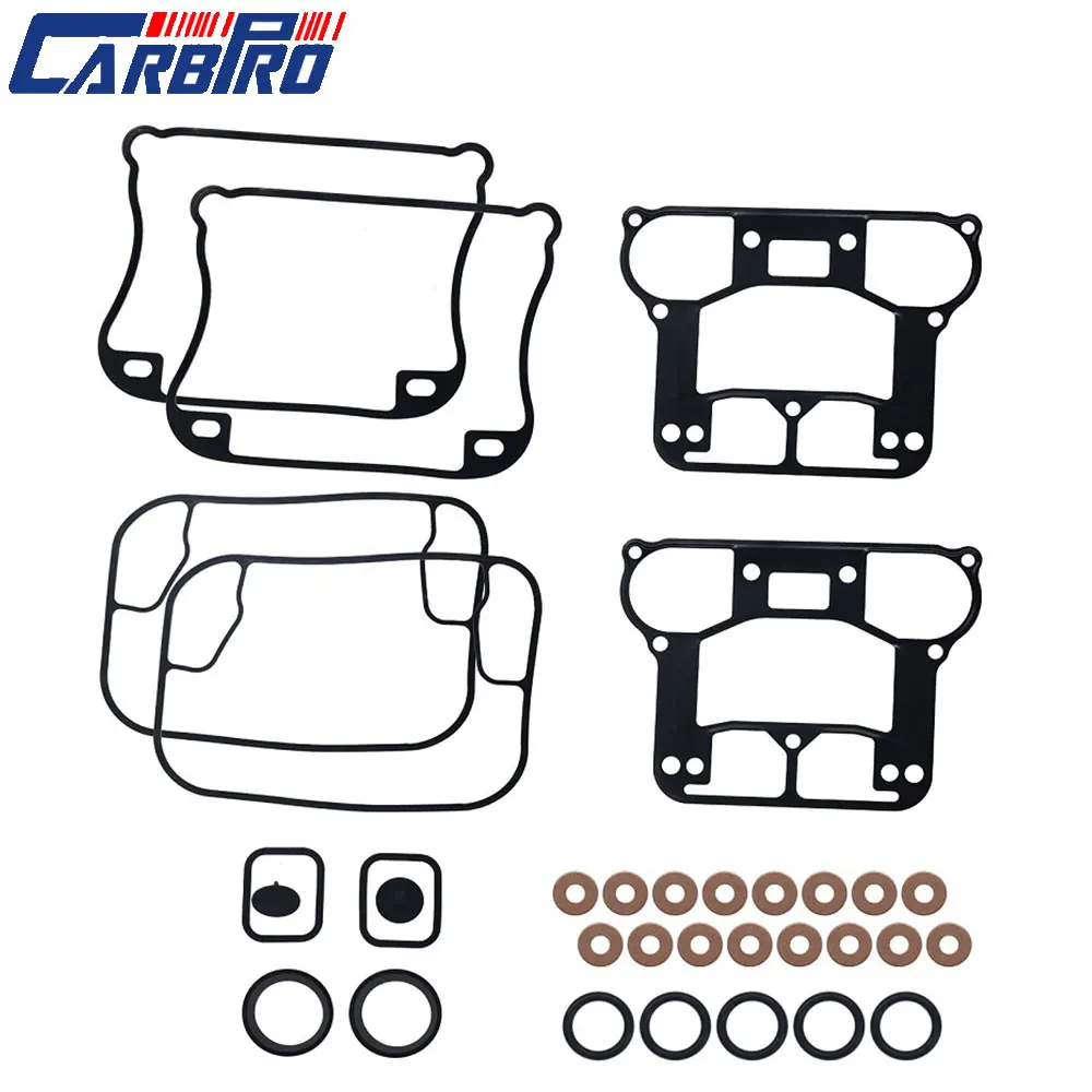 Rocker Box Gasket Kit rubber seal carburetor washer for 1989-2003 Sportster XL XLH XL1200 Xl883 Sporty