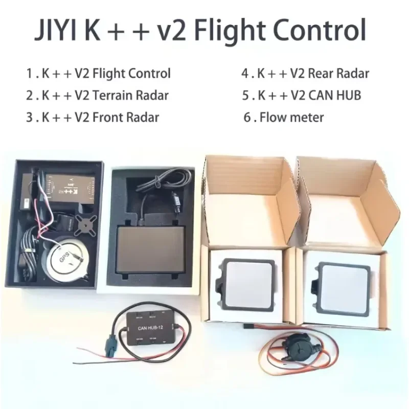 농업용 스프레이 드론 Jiyi K++ V2 FC 듀얼 CPU 허브 RTK 장애물 회피 레이더(옵션) 빠른 배송