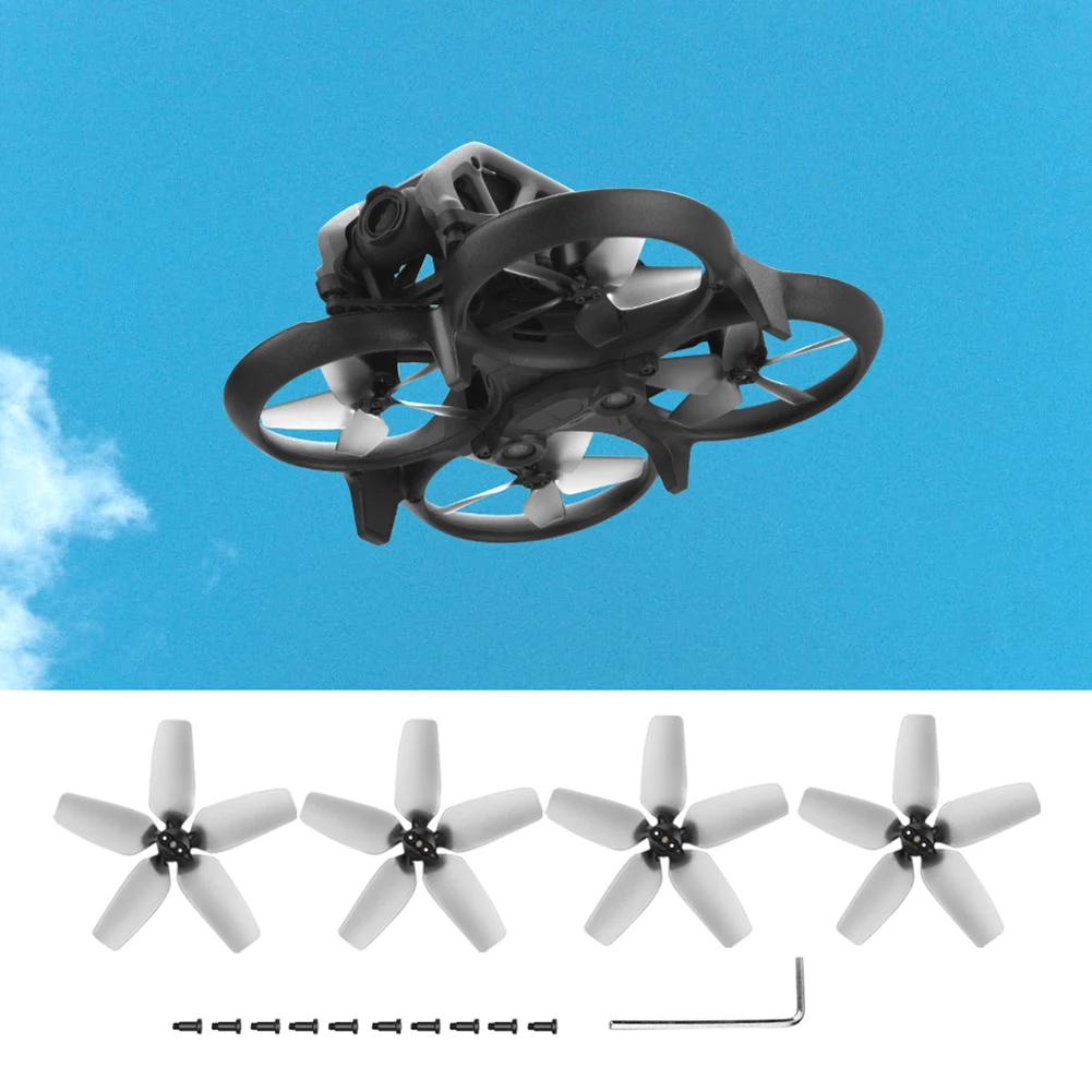 4pcs Drone Propeller Props Drone Accessories for DJI Avata Lightweight Propeller Wing Blade Noise Reduction Replacement Parts