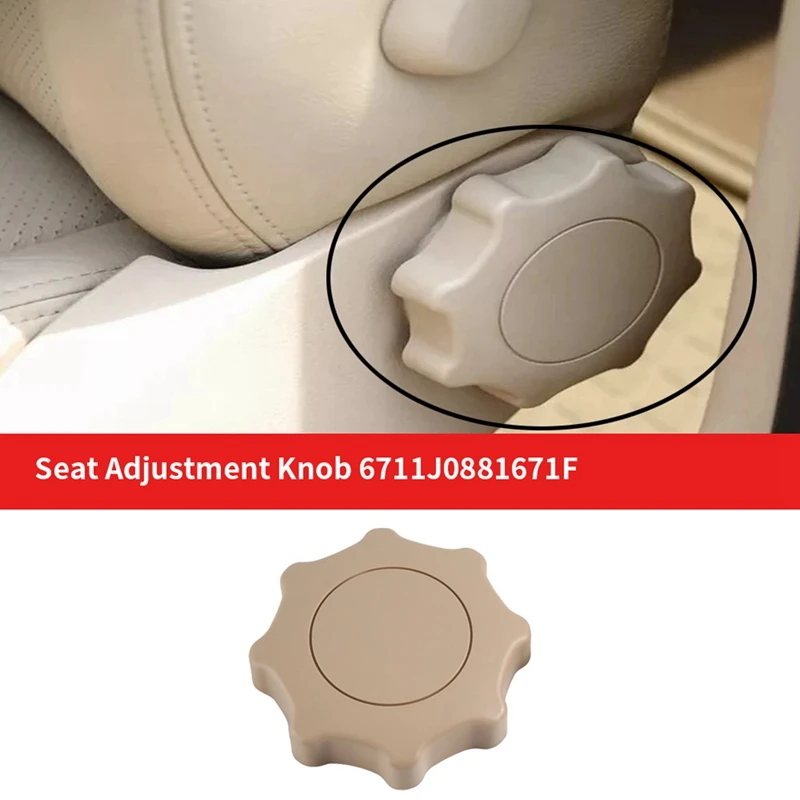 

2Pcs Light Gray Seat Adjustment Knob For Bora -Polo Golf Jetta Mk4 Passat B5 Beetle Ibiza 18D 881 6711J0881671F Parts