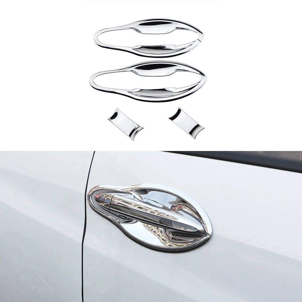 Chrome Front Door Bowl Cover Protector Trim