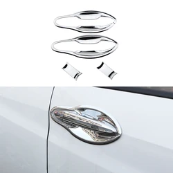 Chrome Front Door Bowl Cover Protector Trim (Silver)