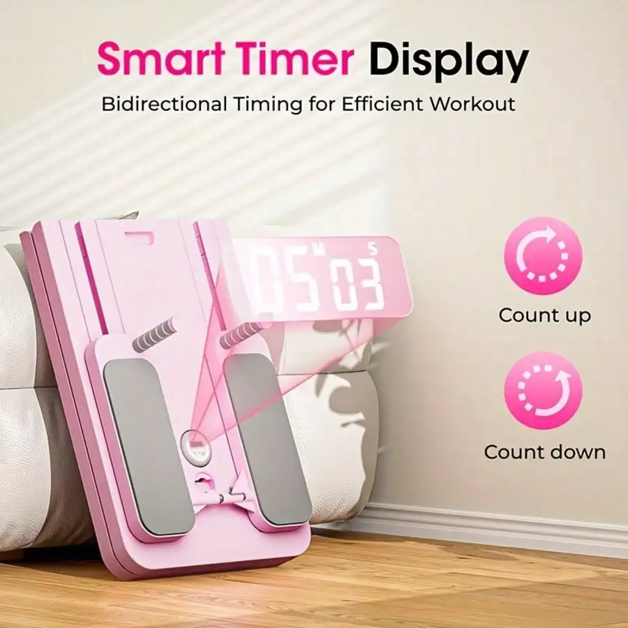 Multifunctional Fitness Board with Automatic Rebound, Foldable Exercise Machine-Full Body Exercise Equipment, Home Pilates