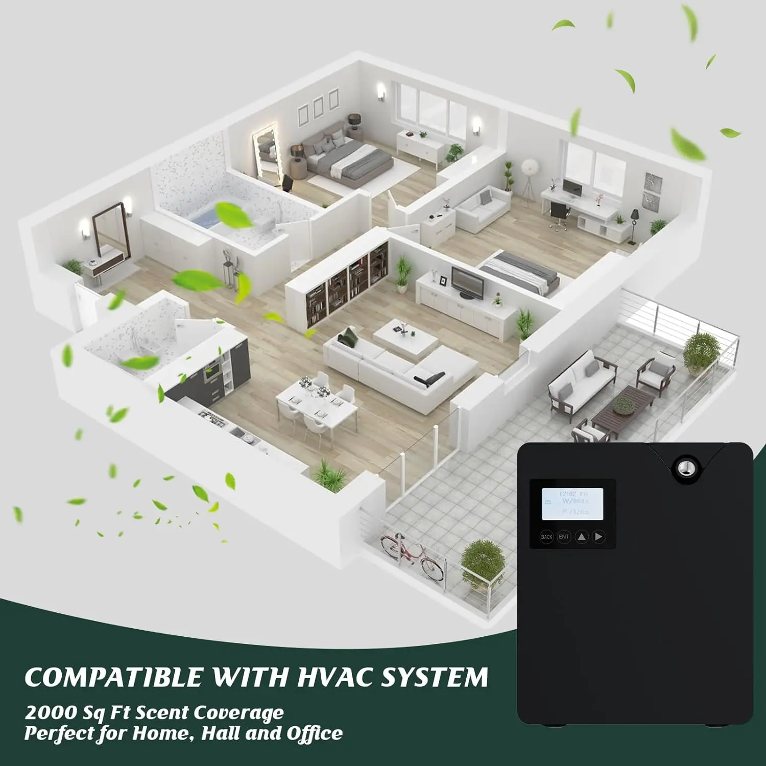 آلة الهواء الرائحة للمنزل موزع الزيوت العطرية بدون...