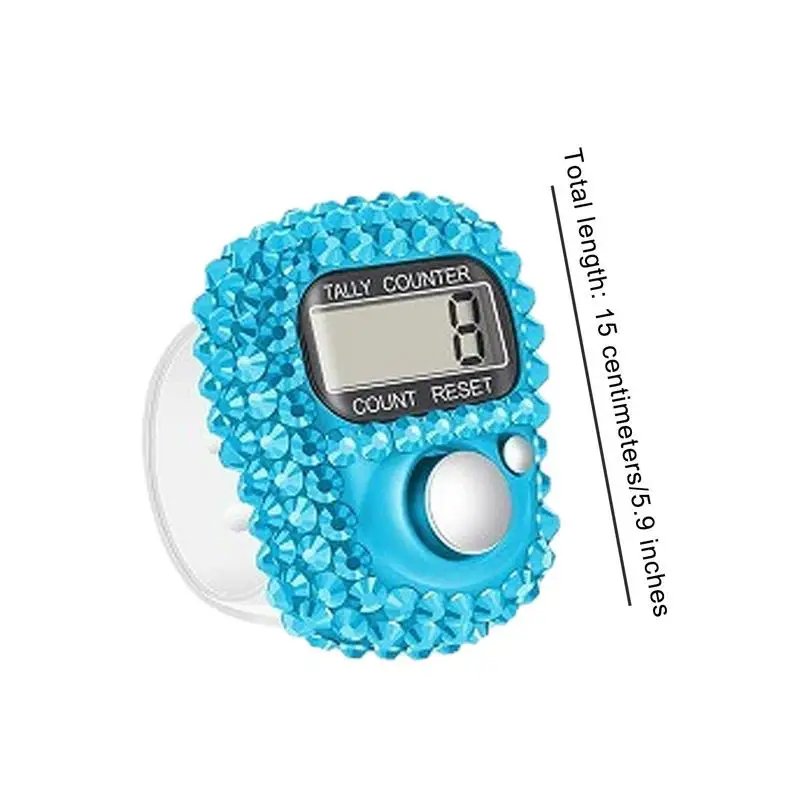 1Pcs Electronic Digital Finger Ring Tally Counter Hand Held Knitting Row Counter Clicker NEW Mini Point Marker LCD