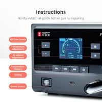 Qianli YCS R1 Hot Air Gun Rework Station Heat Gun 1000W With 4 Nozzles For Phone Components Repair BGA Soldering Station Tool 2