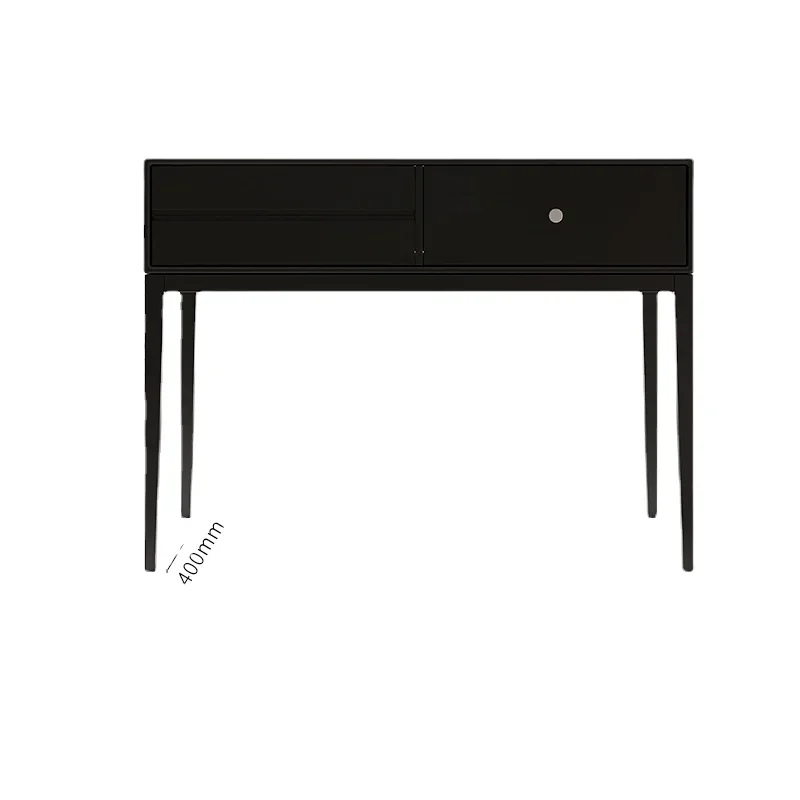 Black Study Desk Mid-Ancient Style Retro Long Table Italian Minimalist Bedroom and Household Design Solid Wood Workbench workbench black 160x60x85 cm steel