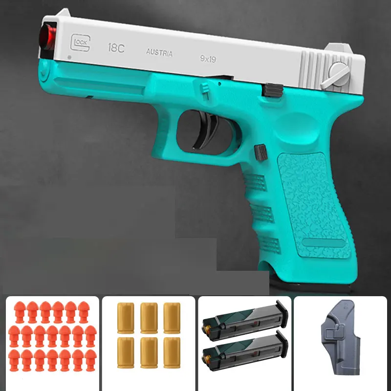 Ракушка эжектор Glock пистолет игрушечное оружие бластер непрерывный строительный
