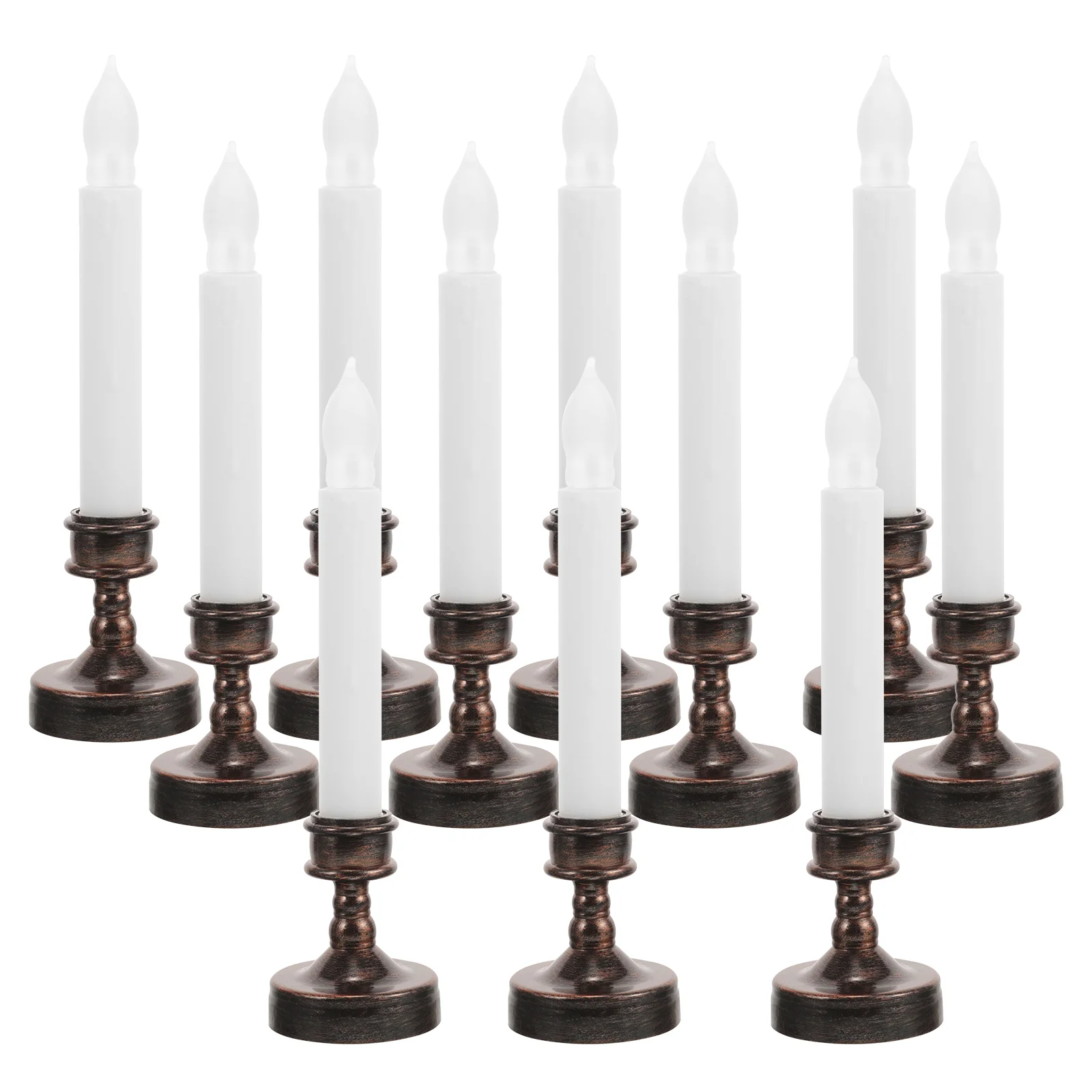 

12 Pcs Menorah Light Decorative LED Lights Powered Centerpiece Candles Operated