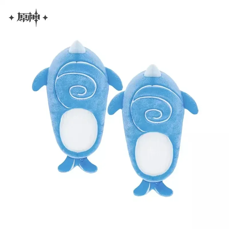 

【GENSHIN IMPACT Official】Tartaglia Plush Home Slippers New Pre-sale Whale Slippers Cosplay Shoes Black Friday New Year Gift