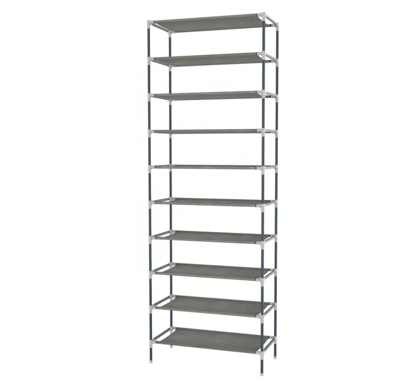 10 Tiers Non-Woven Fabric Shoe Rack Organizer Enough Storage Room Shoe Storage Cabinet Shelf With Dustproof Cover