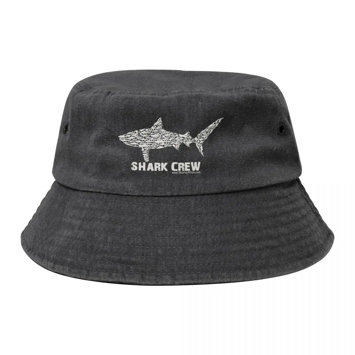 

Shark Crew - Sharks4Kids (dark background) Bucket Hat Sun Hat For Children birthday Hats Man Women's