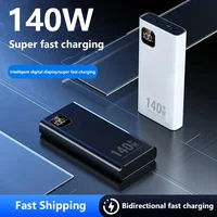 Lenovo 140W 500000mAh High Capacity Power Bank Super Fast Charging Portable Battery Charger Digital Display For iPhone Samsung - Image 3