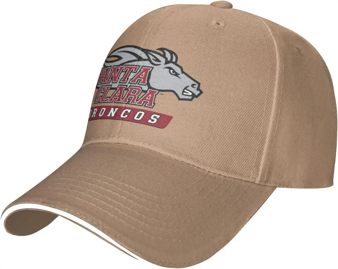 

Santa Clara University Logo Sandwich Cap Unisex Classic Baseball Capunisex Adjustable Casquette Dad Hat