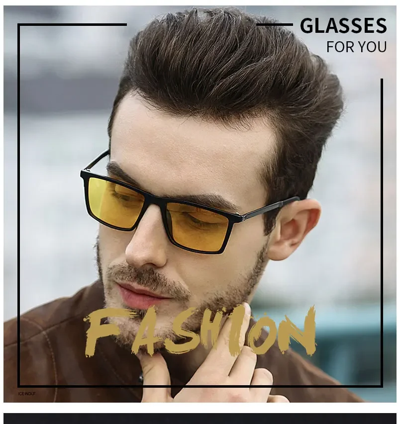 Anti-UV Night Vision Sunglasses Day Night Driving Glasses Sunglasses Men Fashion Outside Adult Eyewear Driver Driving Glasses night vision sunglasses driving glasses
