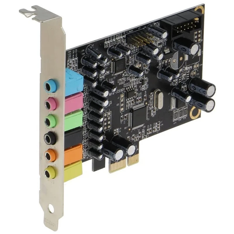 PCIe 7.1 Channel Sound Card CM8828 + CM9882A with SPDIF Bracket PCIe 7.1CH Analog Digital 3D Stereo Extension Card