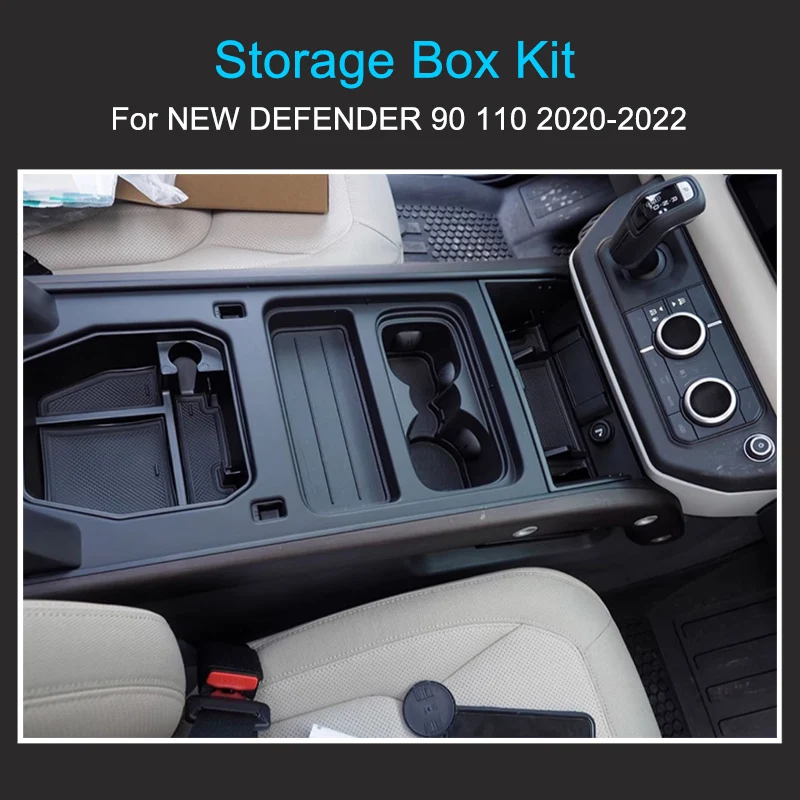 Bracciolo Per Renault Duster 2019-2022 – Console Centrale Con 4 USB, Portabicchieri, Doppio Strato, Nero, Accessorio Auto
