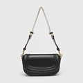 Long pure leather black